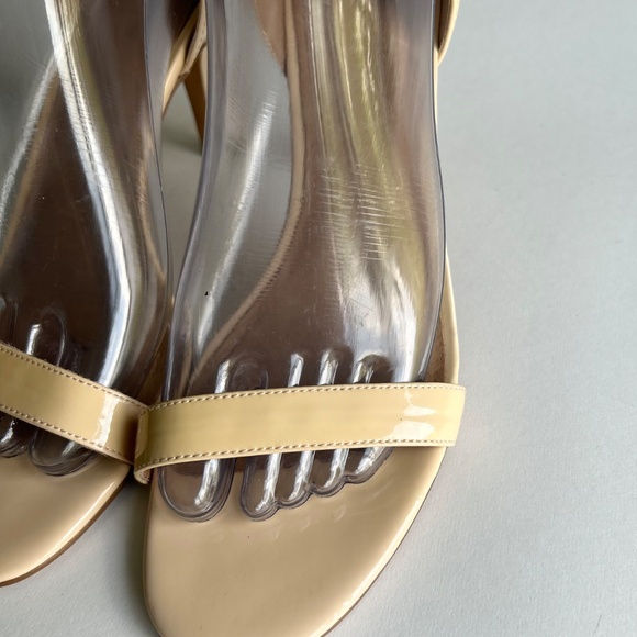Halogen Cream Patent Leather Ankle Strap Heels size 8 - Picture 8 of 16